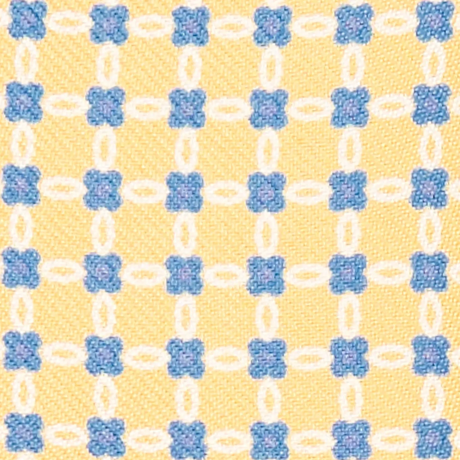 Yellow Silk Bowtie To Self-Tie - Small Flower Pattern>E.Marinella Hot