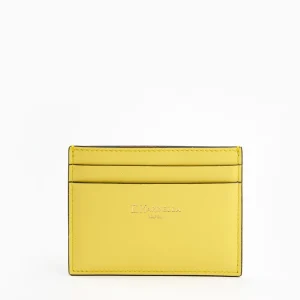 Yellow Small Credit Card Holder In Soft Leather>E.Marinella Cheap