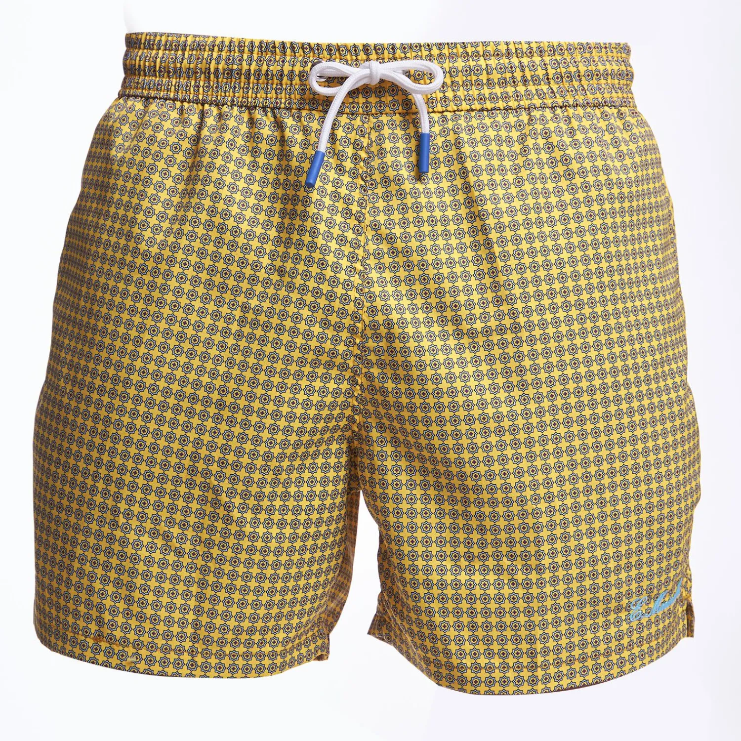 Yellow Swim Short - Small Flower Pattern>E.Marinella Best