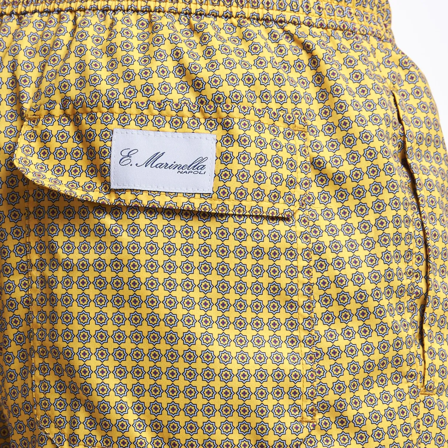 Yellow Swim Short - Small Flower Pattern>E.Marinella Best