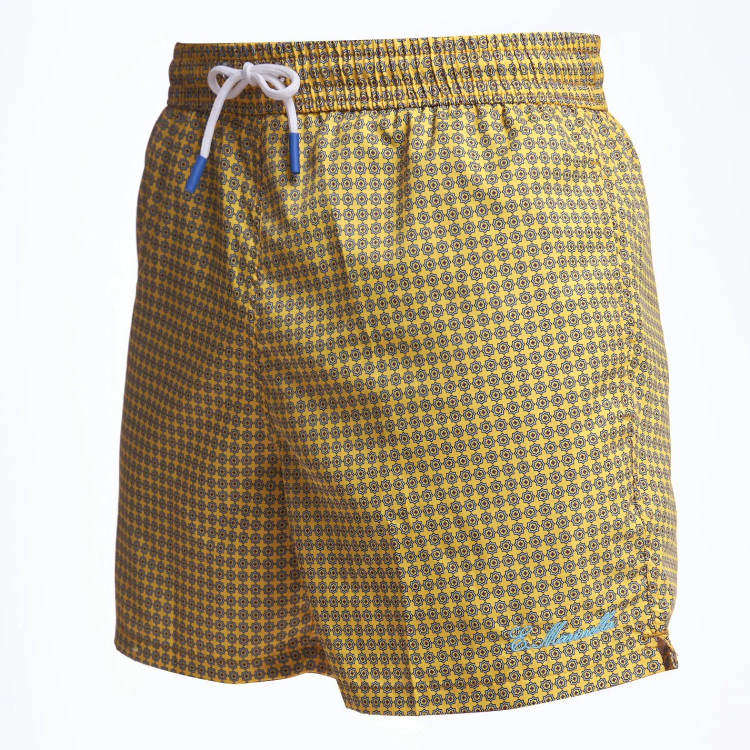 Yellow Swim Short - Small Flower Pattern>E.Marinella Best