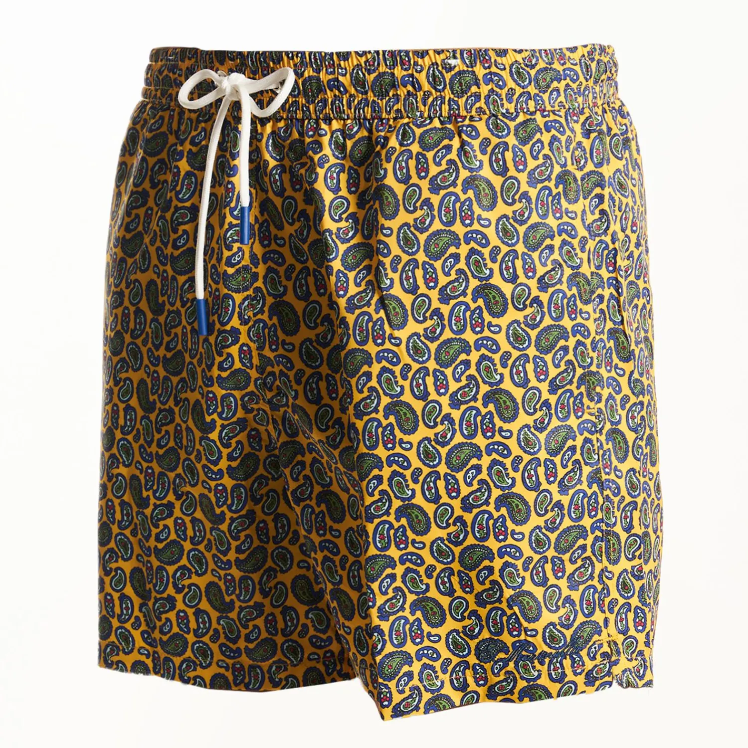 Yellow Swim Shorts- Paisley Pattern>E.Marinella Cheap